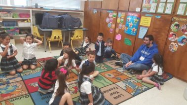 Children at an elementary school