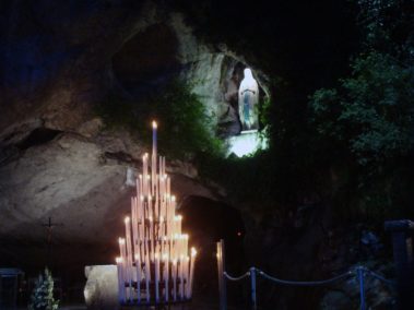 Statue of Mary at Lourdes