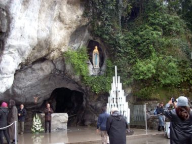 Statue of Mary at Lourdes