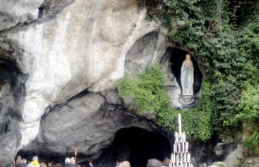 Statue of Mary at Lourdes