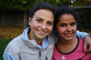 Two Girls Smiling