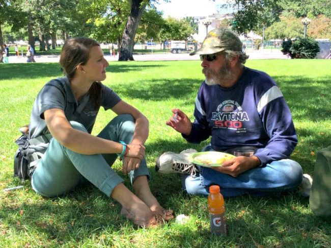 Mission to Denver 3 – Christ in City Saturday lunch in park